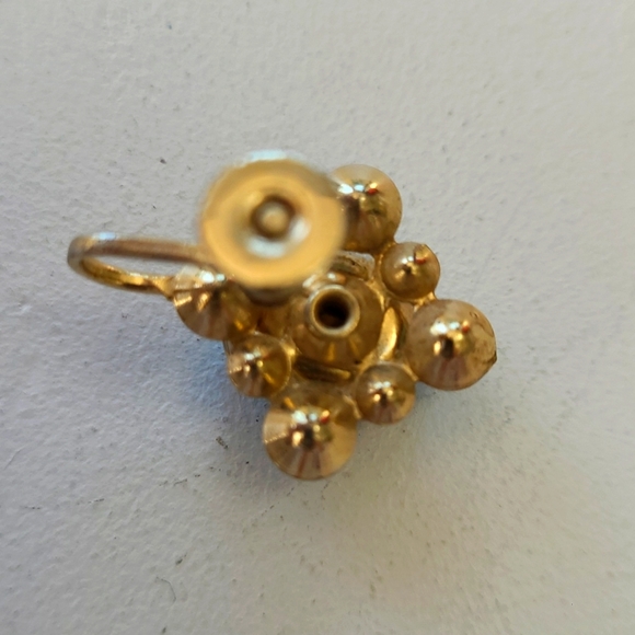 Vintage Ocean blue earrings - Picture 4 of 5